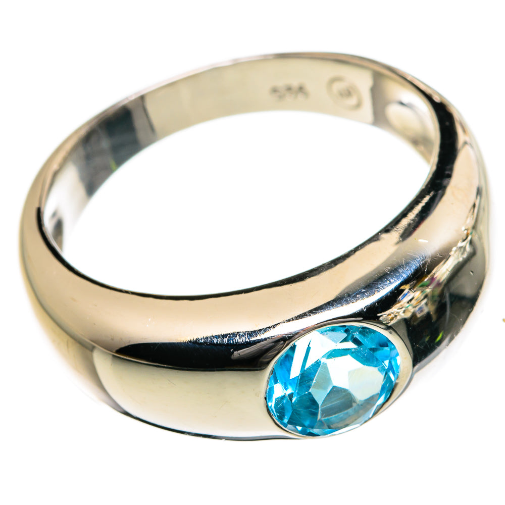 Blue Topaz Rings handcrafted by Ana Silver Co - RING87088