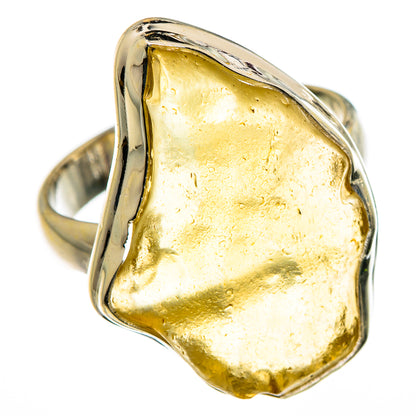 Libyan Desert Glass Rings handcrafted by Ana Silver Co - RING87095