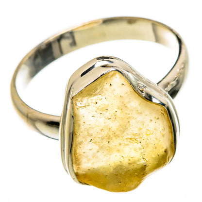 Libyan Desert Glass Rings handcrafted by Ana Silver Co - RING87096 - Photo 2