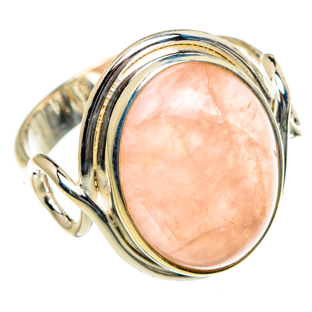 Rose Quartz Rings handcrafted by Ana Silver Co - RING87097
