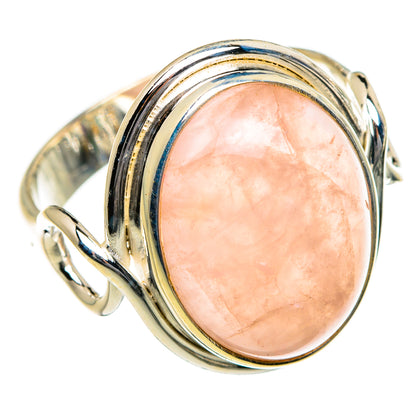 Rose Quartz Rings handcrafted by Ana Silver Co - RING87097