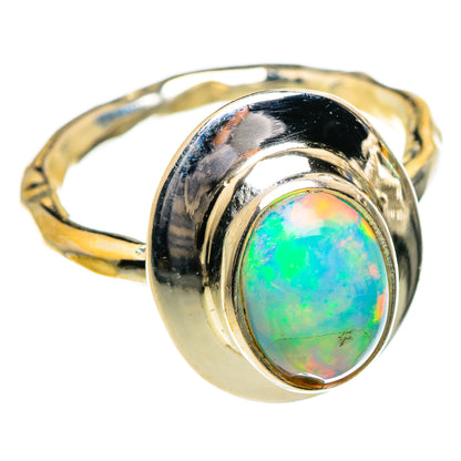 Ethiopian Opal Rings handcrafted by Ana Silver Co - RING87104