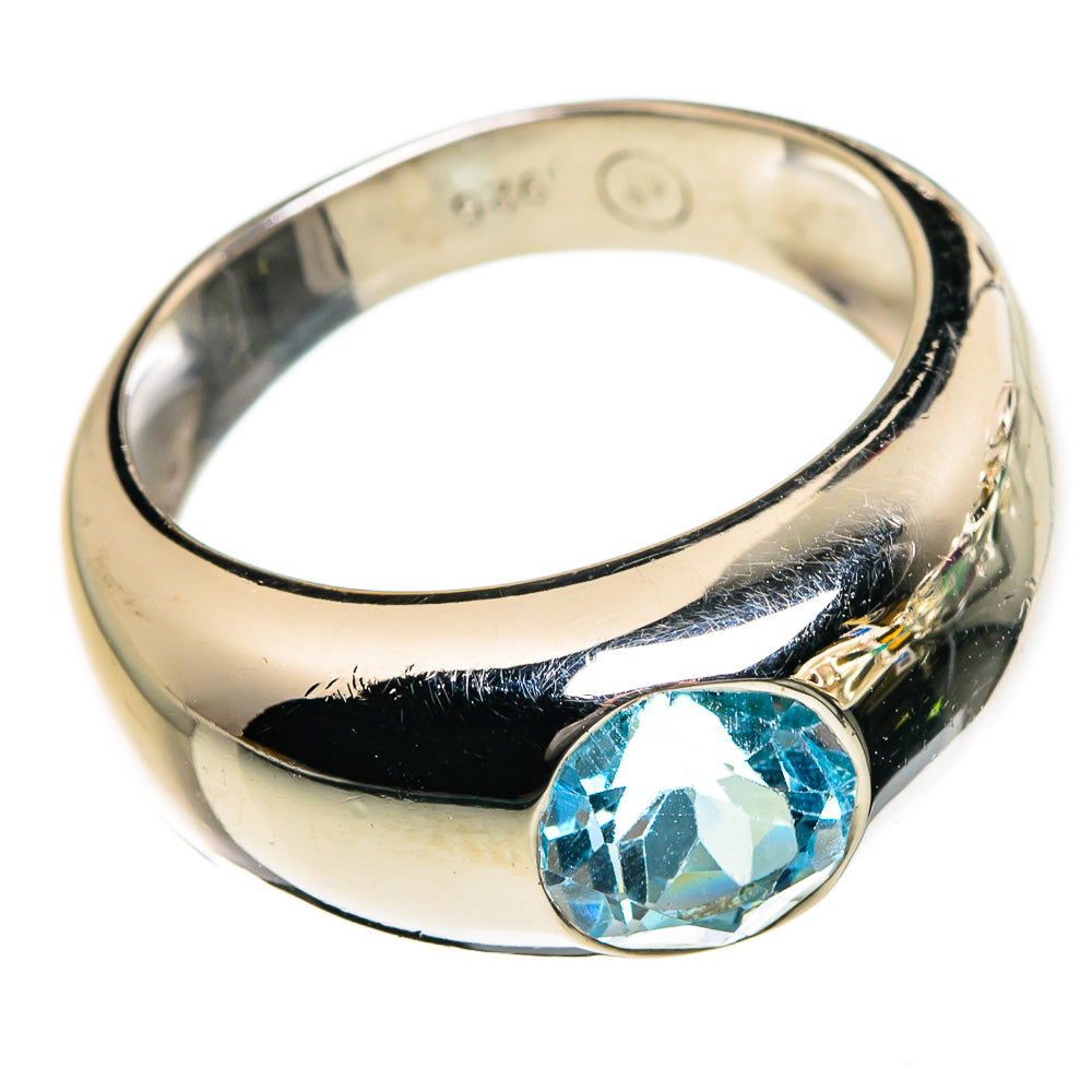 Blue Topaz Rings handcrafted by Ana Silver Co - RING87107 - Photo 2