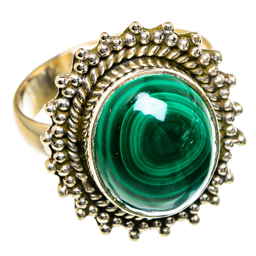 Malachite Rings handcrafted by Ana Silver Co - RING87108