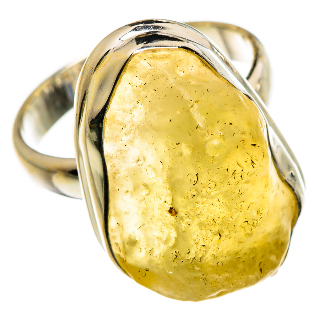 Libyan Desert Glass Rings handcrafted by Ana Silver Co - RING87112