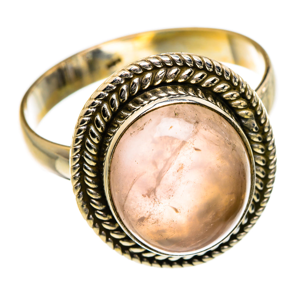 Rose Quartz Rings handcrafted by Ana Silver Co - RING87114