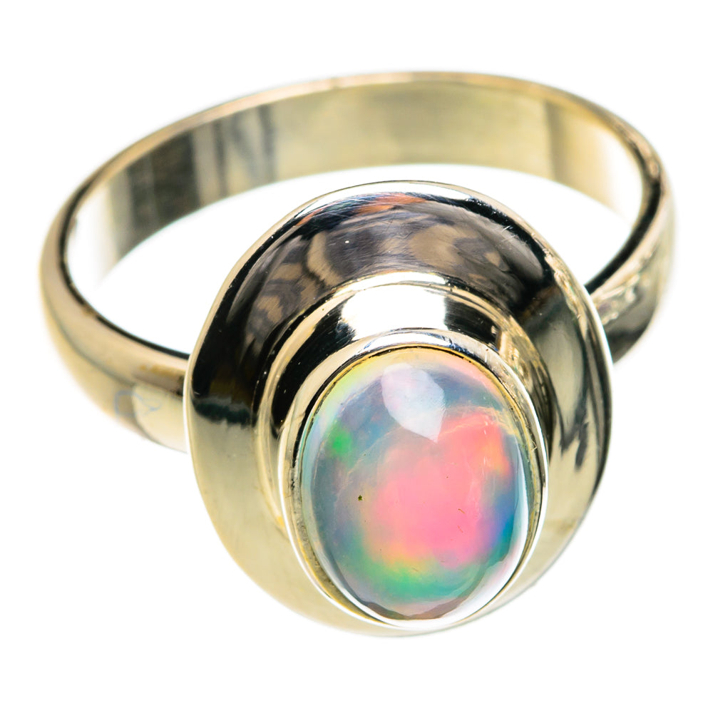Ethiopian Opal Rings handcrafted by Ana Silver Co - RING87121