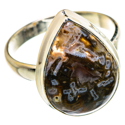 Turkish Tube Agate Rings handcrafted by Ana Silver Co - RING87127 - Photo 2