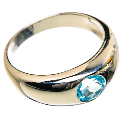 Blue Topaz Rings handcrafted by Ana Silver Co - RING87138