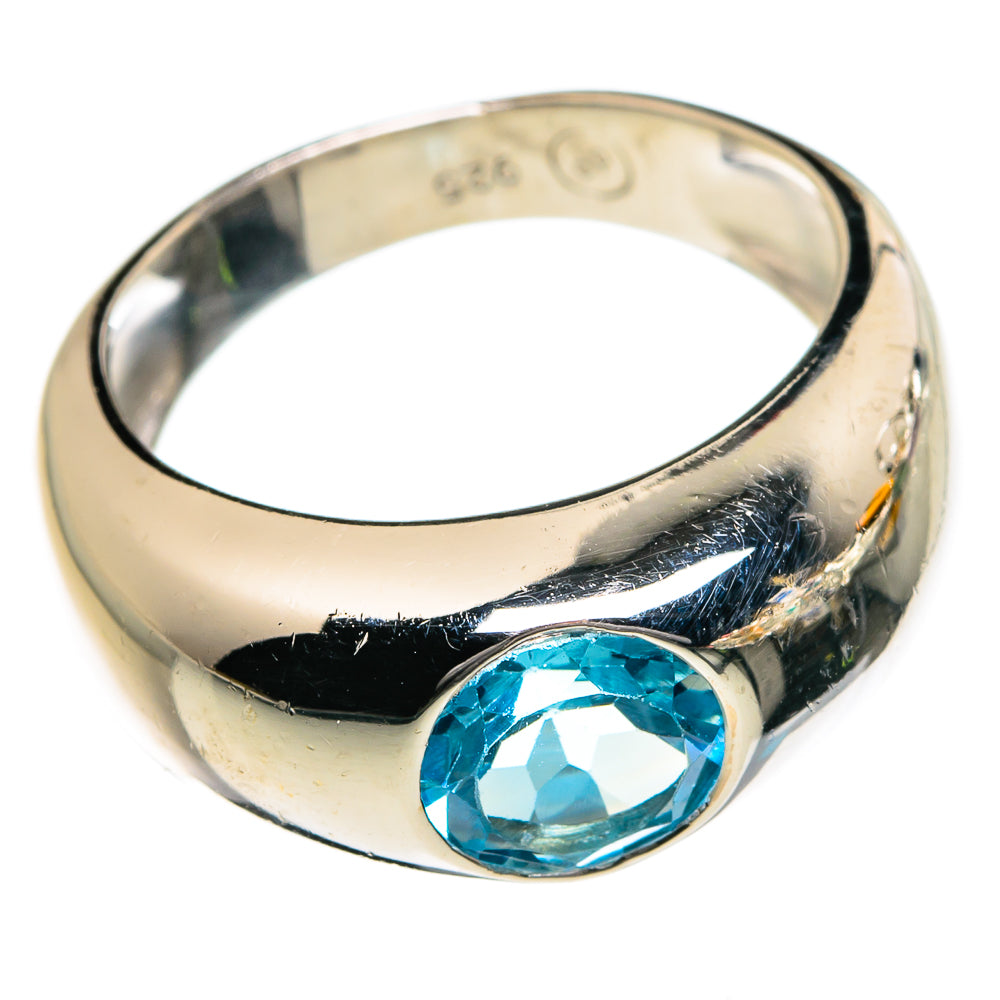 Blue Topaz Rings handcrafted by Ana Silver Co - RING87140 - Photo 2