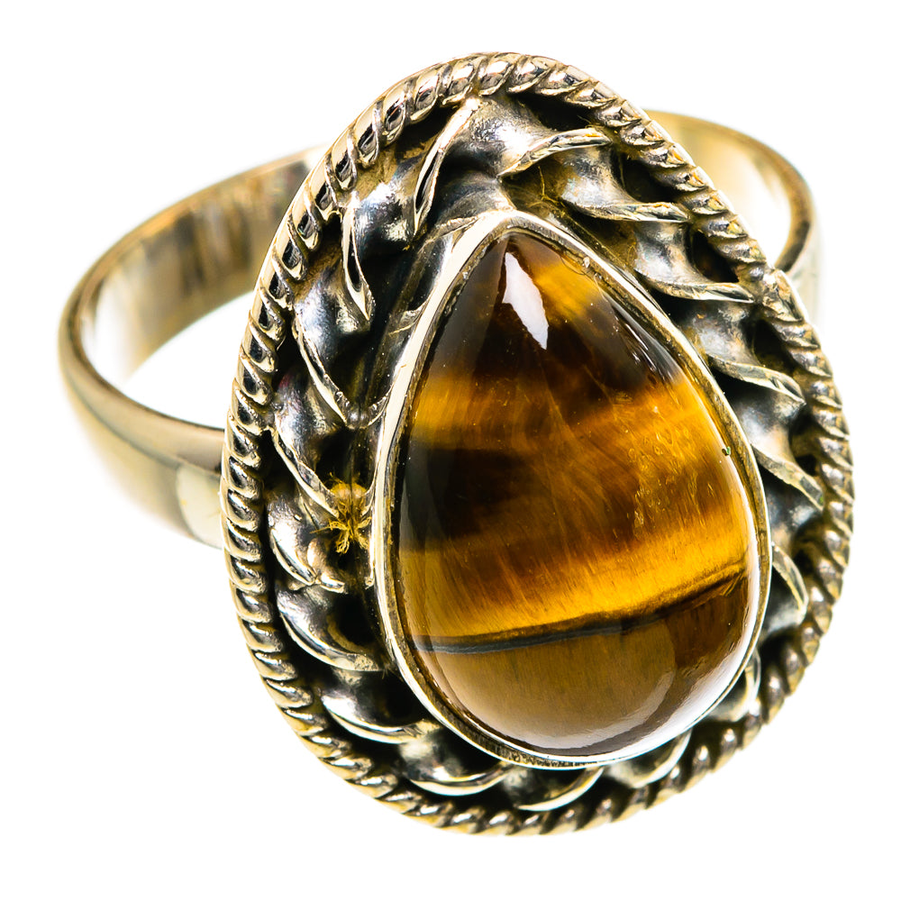 Tiger Eye Rings handcrafted by Ana Silver Co - RING87141