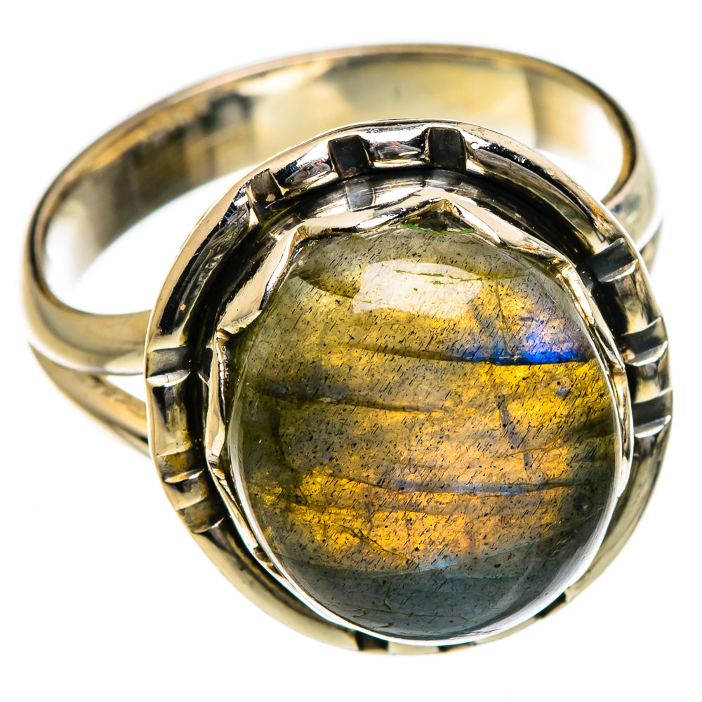 Labradorite Rings handcrafted by Ana Silver Co - RING87151