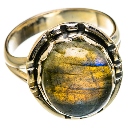 Labradorite Rings handcrafted by Ana Silver Co - RING87151