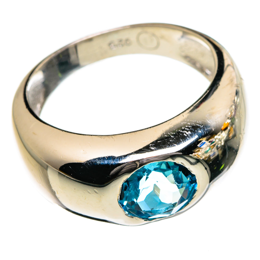Blue Topaz Rings handcrafted by Ana Silver Co - RING87152