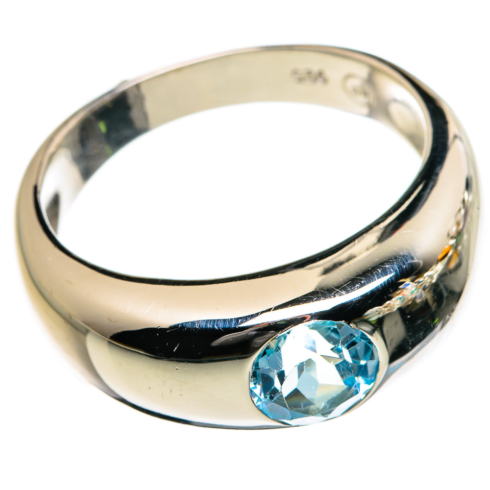 Blue Topaz Rings handcrafted by Ana Silver Co - RING87163 - Photo 2