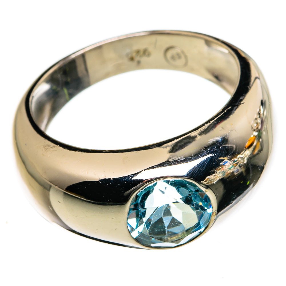 Blue Topaz Rings handcrafted by Ana Silver Co - RING87165