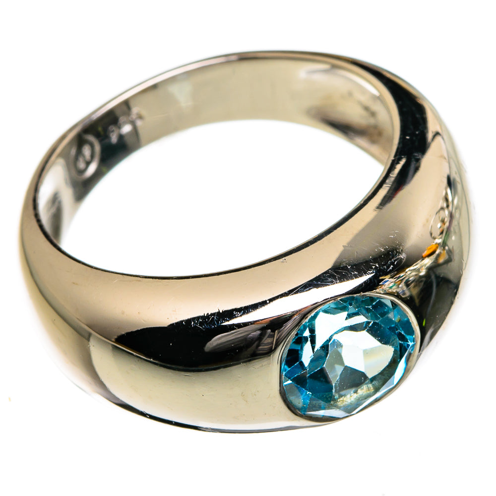 Blue Topaz Rings handcrafted by Ana Silver Co - RING87169 - Photo 2