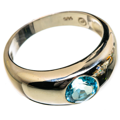 Blue Topaz Rings handcrafted by Ana Silver Co - RING87171