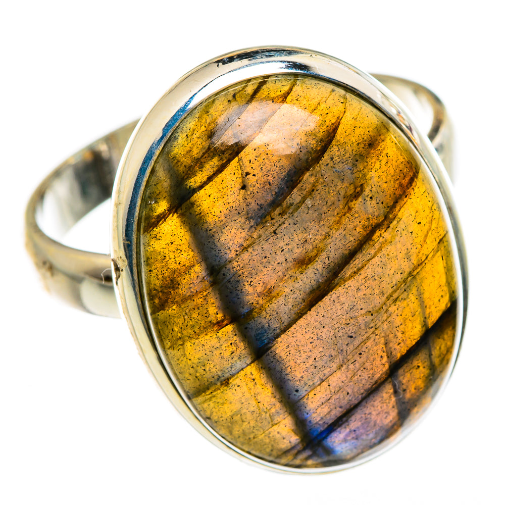 Labradorite Rings handcrafted by Ana Silver Co - RING87173