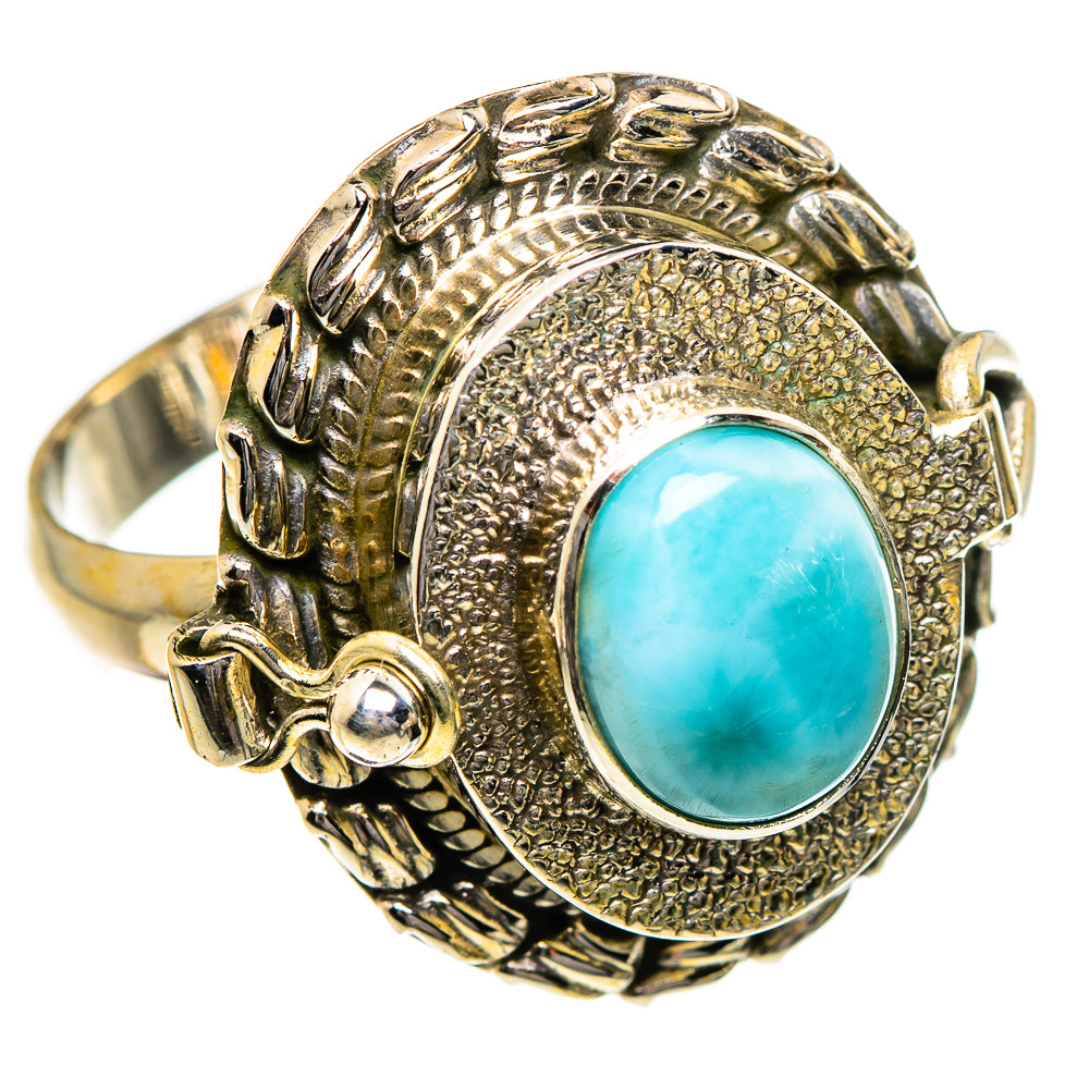 Larimar Rings handcrafted by Ana Silver Co - RING87176