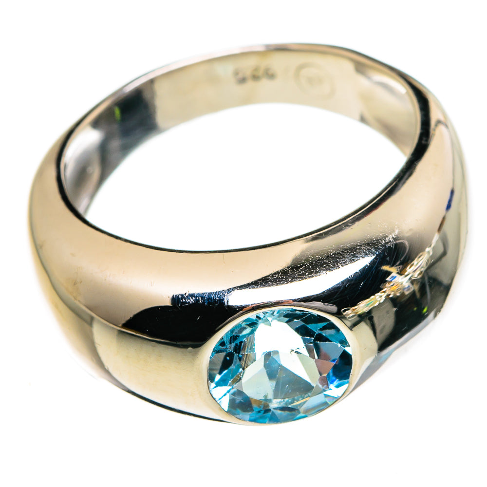 Blue Topaz Rings handcrafted by Ana Silver Co - RING87178 - Photo 2