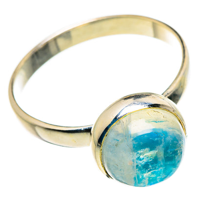 Rainbow Moonstone Rings handcrafted by Ana Silver Co - RING87180