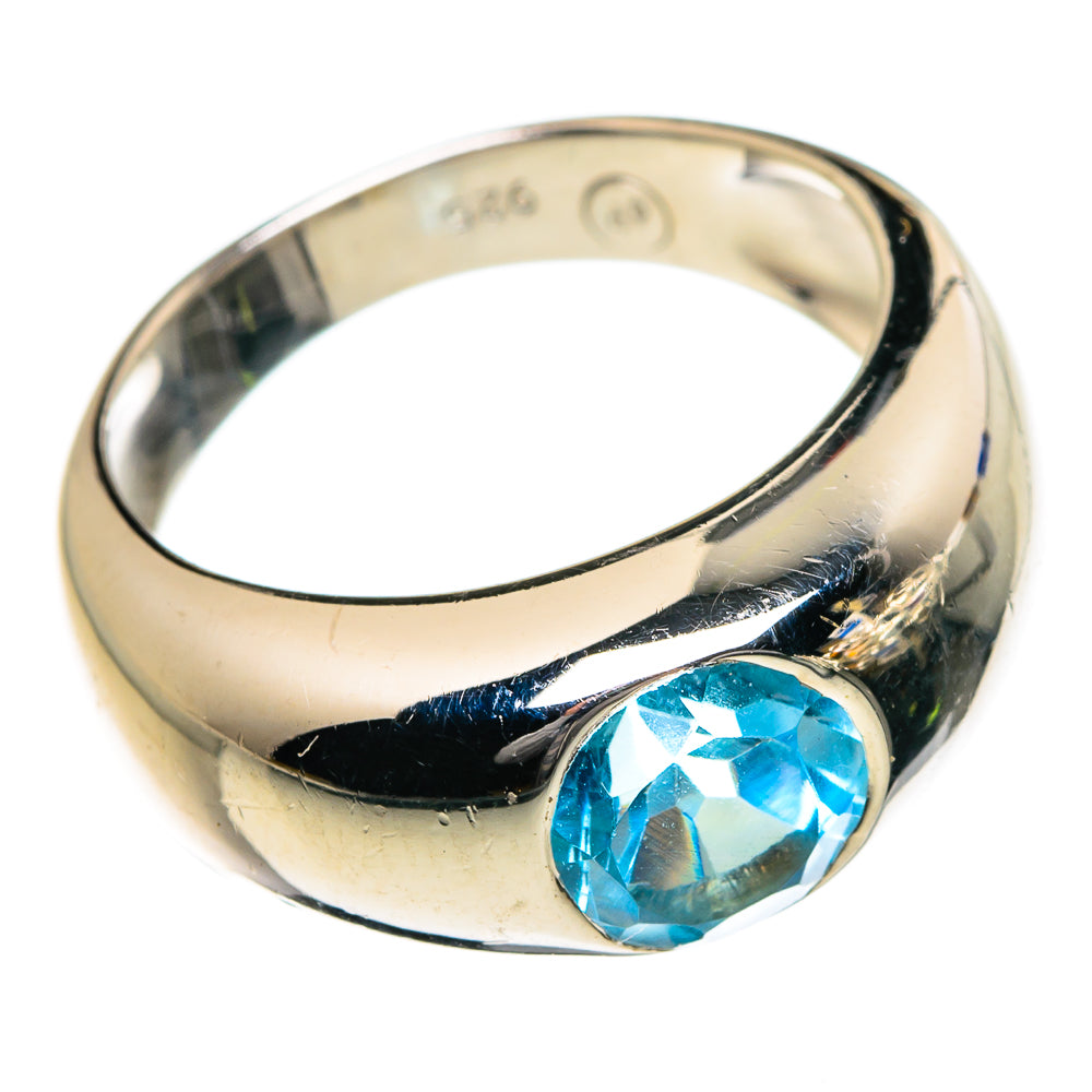 Blue Topaz Rings handcrafted by Ana Silver Co - RING87184 - Photo 2