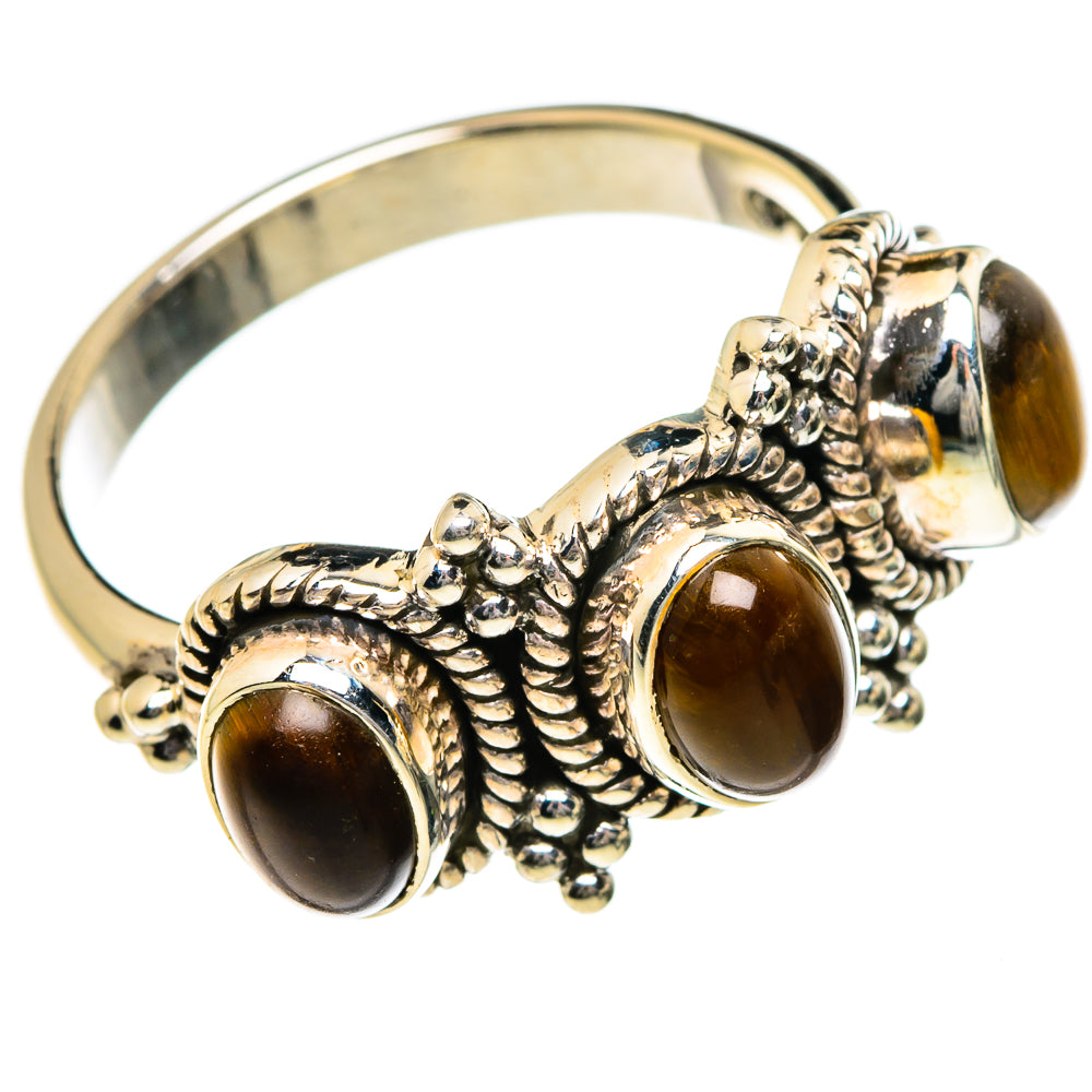 Tiger Eye Rings handcrafted by Ana Silver Co - RING87188