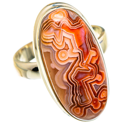 Crazy Lace Agate Rings handcrafted by Ana Silver Co - RING87189