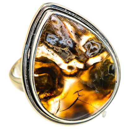 Turkish Tube Agate Rings handcrafted by Ana Silver Co - RING87190