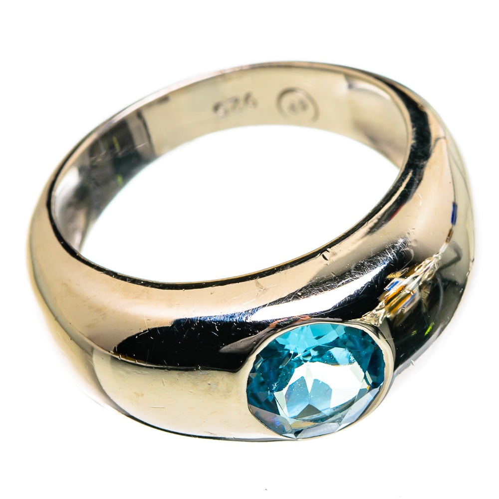 Blue Topaz Rings handcrafted by Ana Silver Co - RING87194