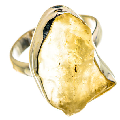 Libyan Desert Glass Rings handcrafted by Ana Silver Co - RING87195 - Photo 2