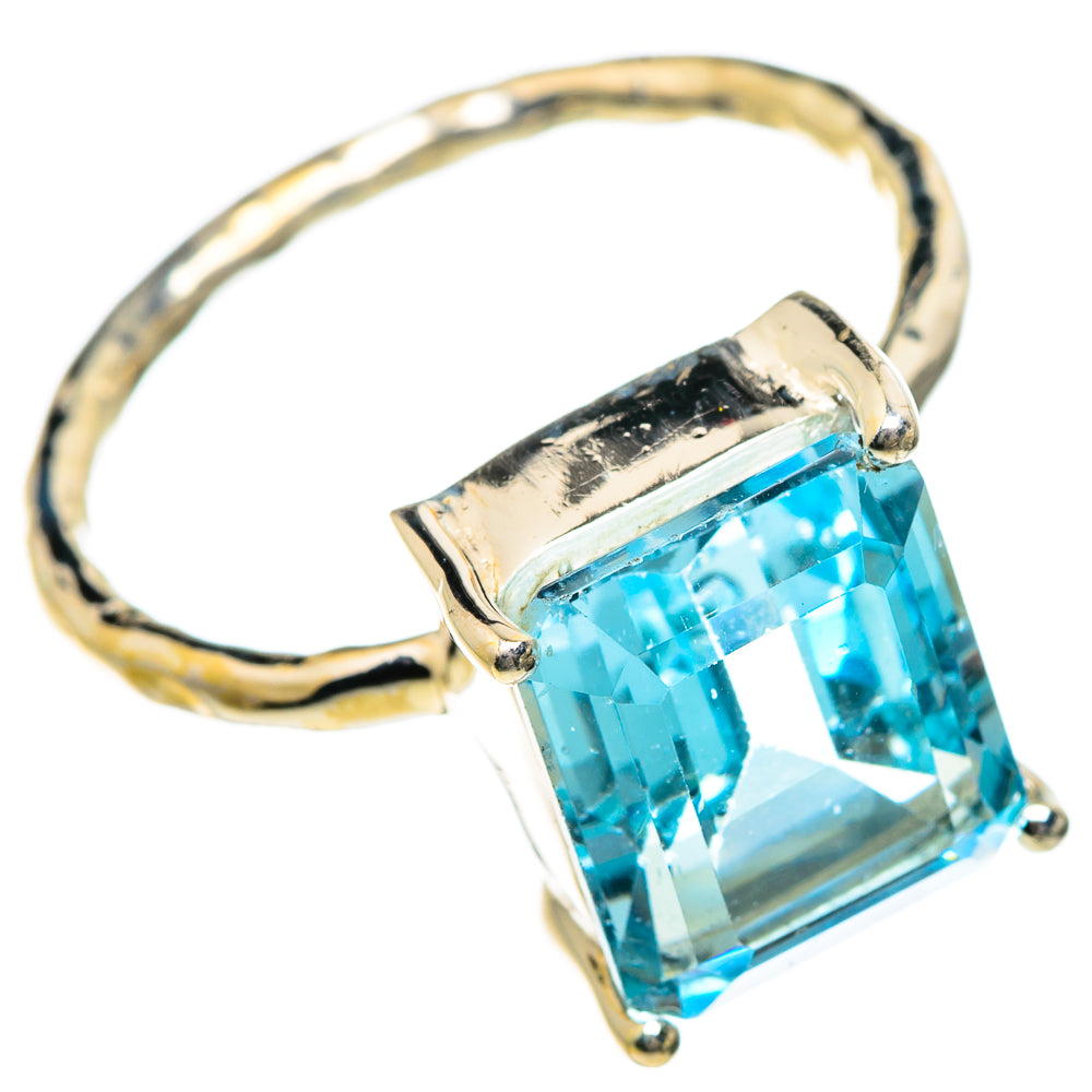 Blue Topaz Rings handcrafted by Ana Silver Co - RING87198
