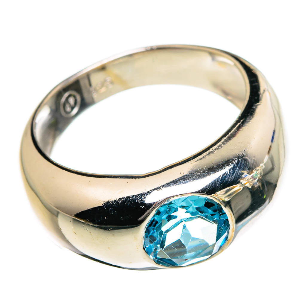 Blue Topaz Rings handcrafted by Ana Silver Co - RING87204