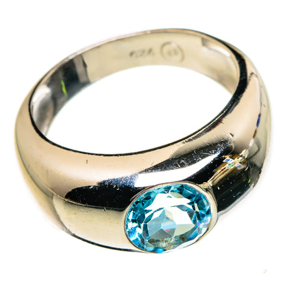 Blue Topaz Rings handcrafted by Ana Silver Co - RING87229