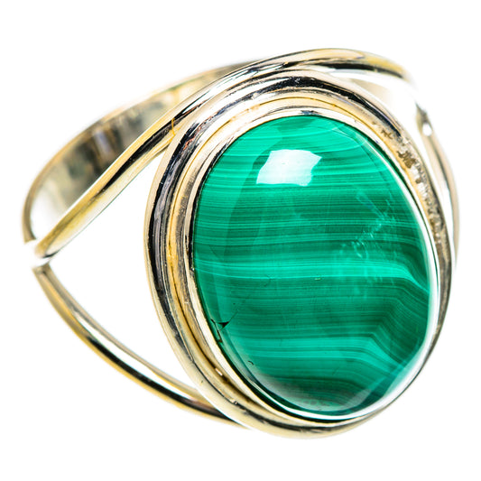 Malachite Rings handcrafted by Ana Silver Co - RING87231