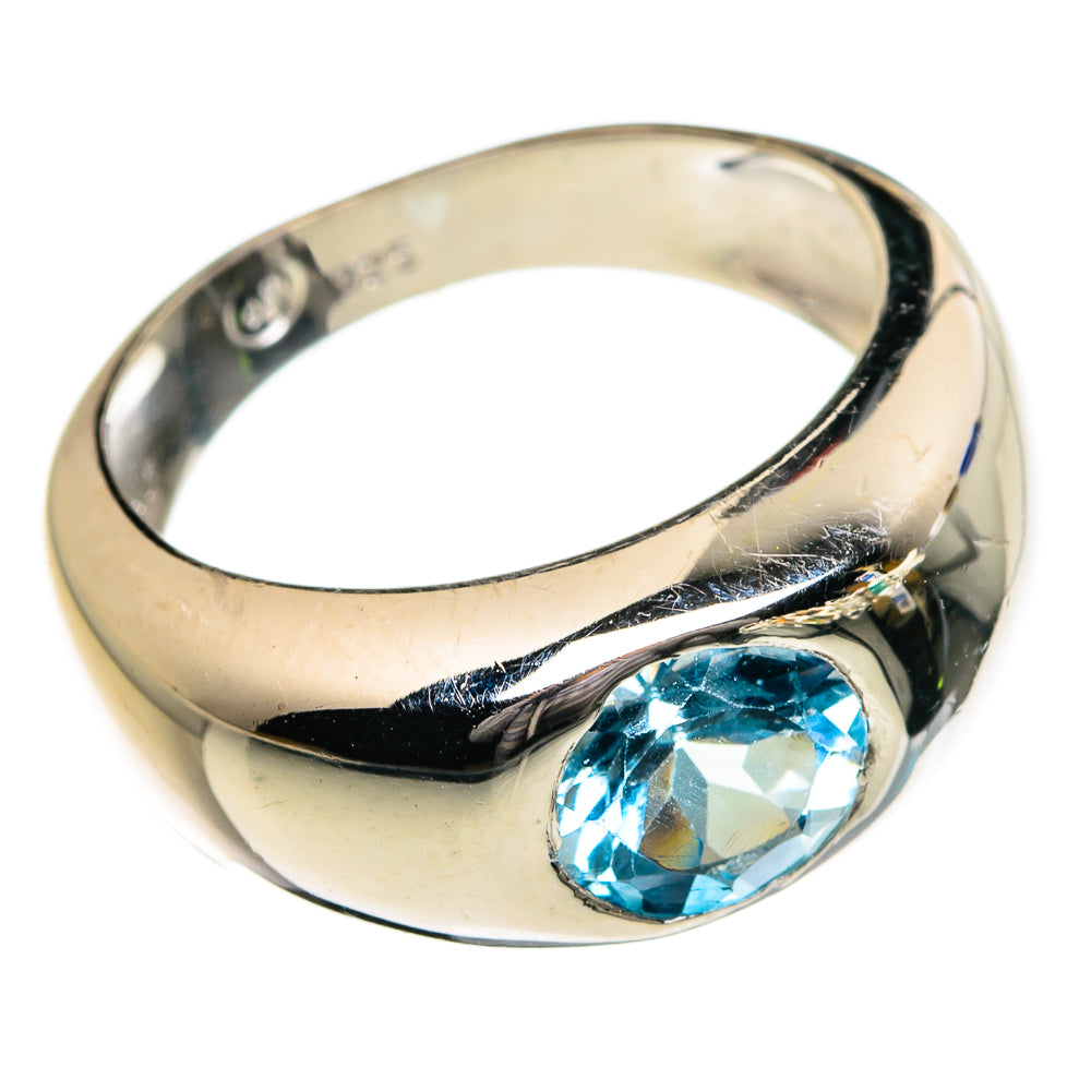 Blue Topaz Rings handcrafted by Ana Silver Co - RING87235 - Photo 2