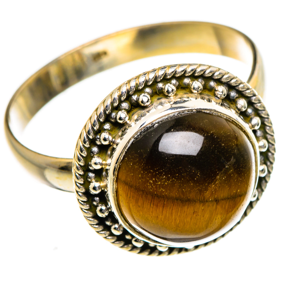 Tiger Eye Rings handcrafted by Ana Silver Co - RING87238