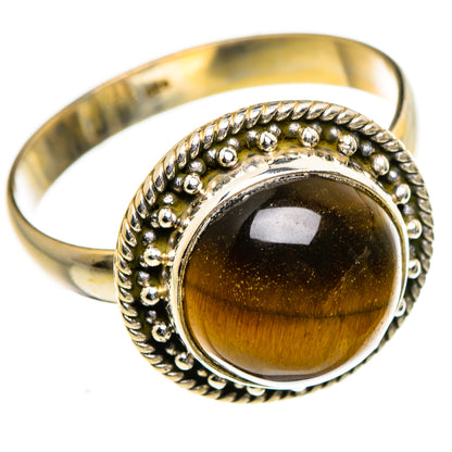 Tiger Eye Rings handcrafted by Ana Silver Co - RING87238