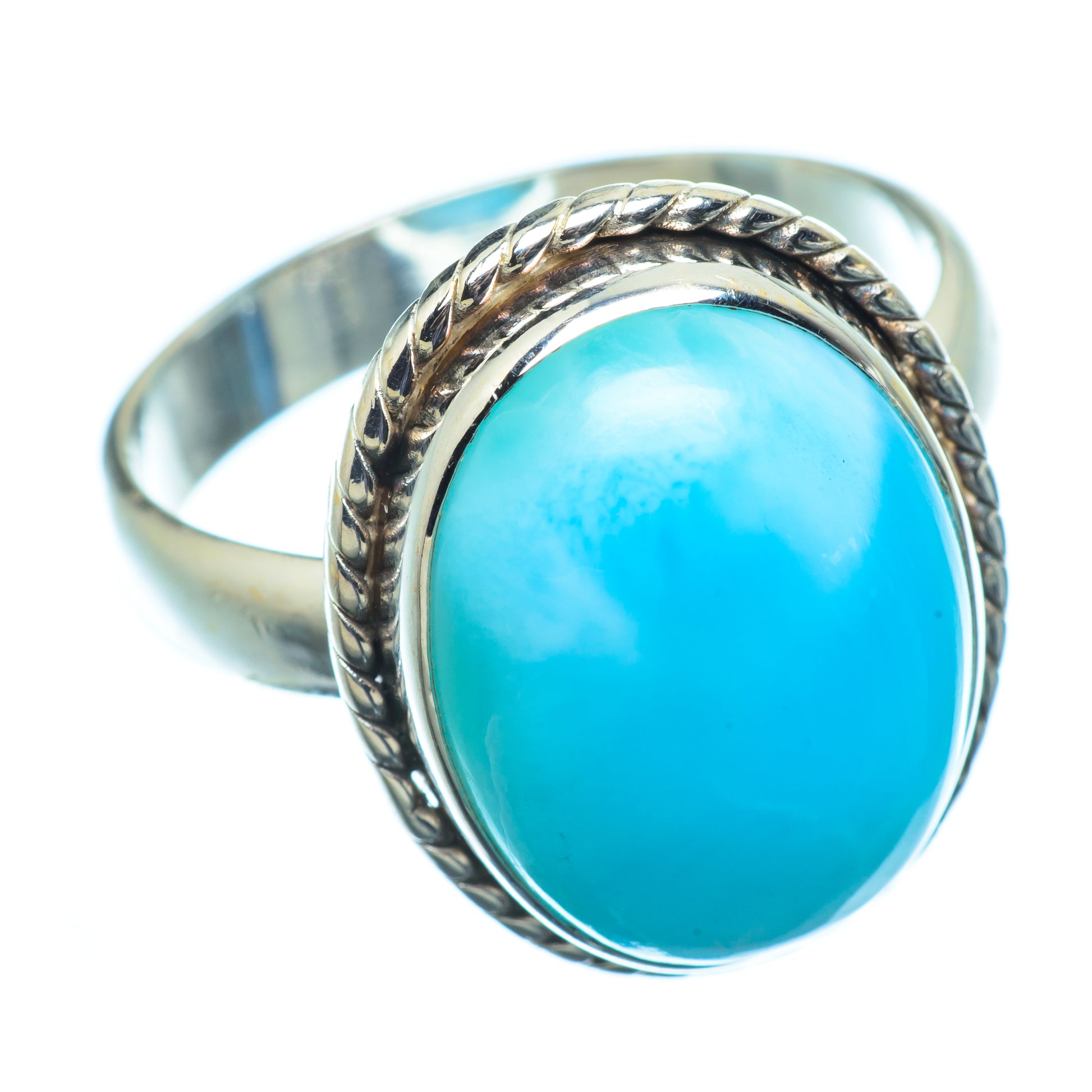 Larimar Rings handcrafted by Ana Silver Co - RING8724