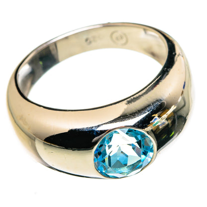 Blue Topaz Rings handcrafted by Ana Silver Co - RING87242 - Photo 2