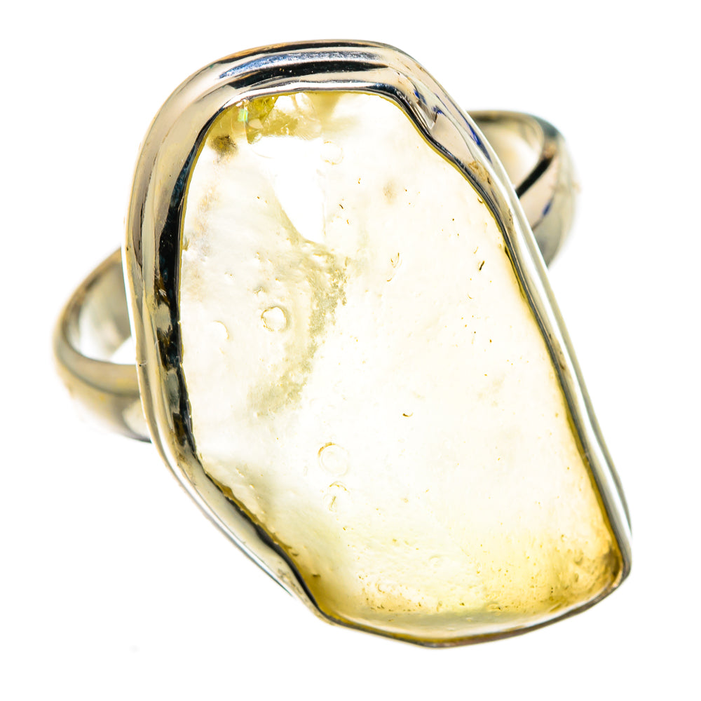 Libyan Desert Glass Rings handcrafted by Ana Silver Co - RING87244