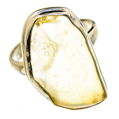 Libyan Desert Glass Rings handcrafted by Ana Silver Co - RING87244
