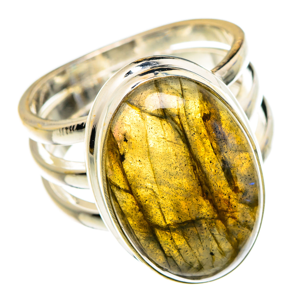 Labradorite Rings handcrafted by Ana Silver Co - RING87245
