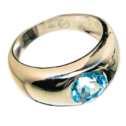 Blue Topaz Rings handcrafted by Ana Silver Co - RING87247 - Photo 2