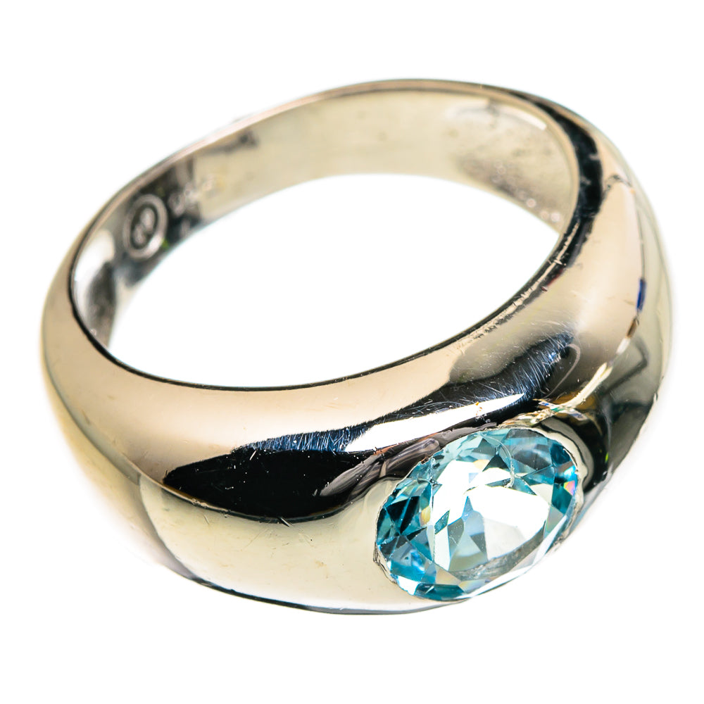 Blue Topaz Rings handcrafted by Ana Silver Co - RING87257 - Photo 2