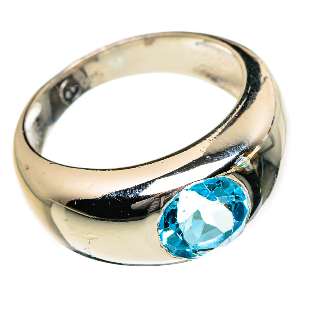 Blue Topaz Rings handcrafted by Ana Silver Co - RING87262 - Photo 2