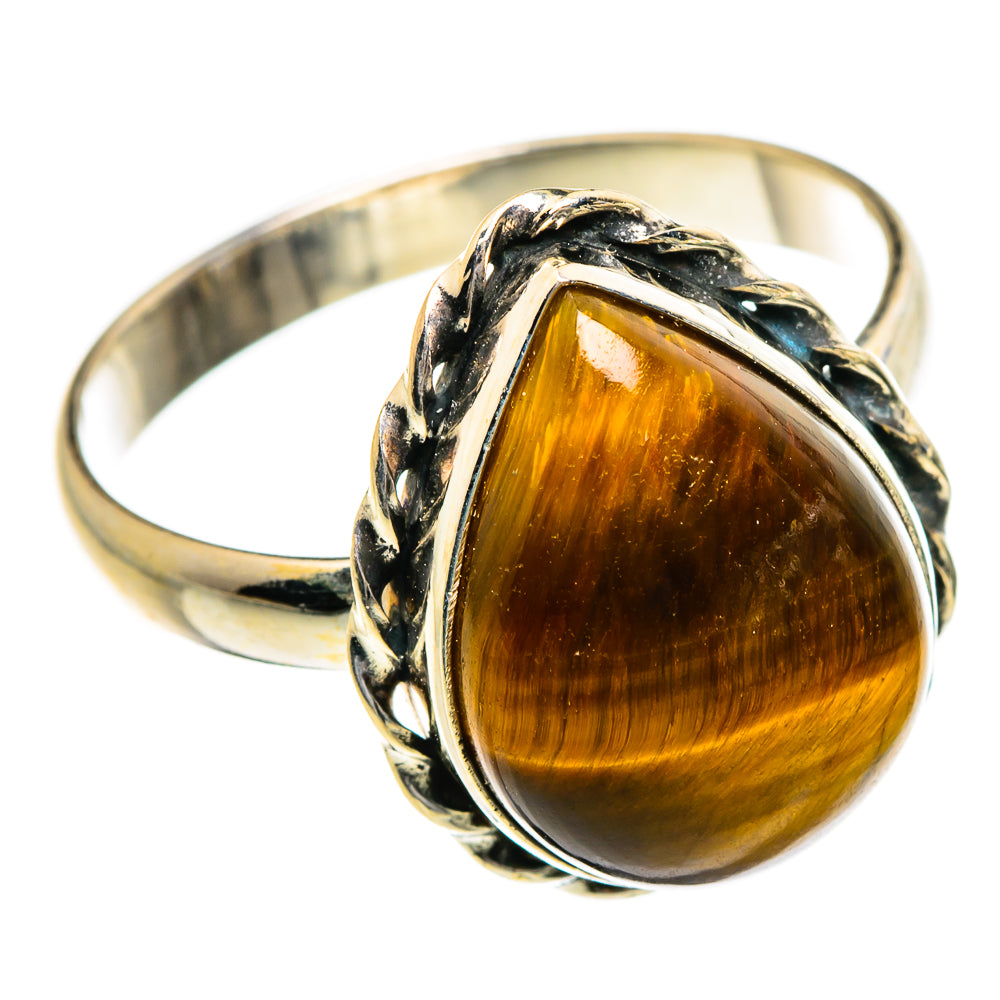 Tiger Eye Rings handcrafted by Ana Silver Co - RING87263