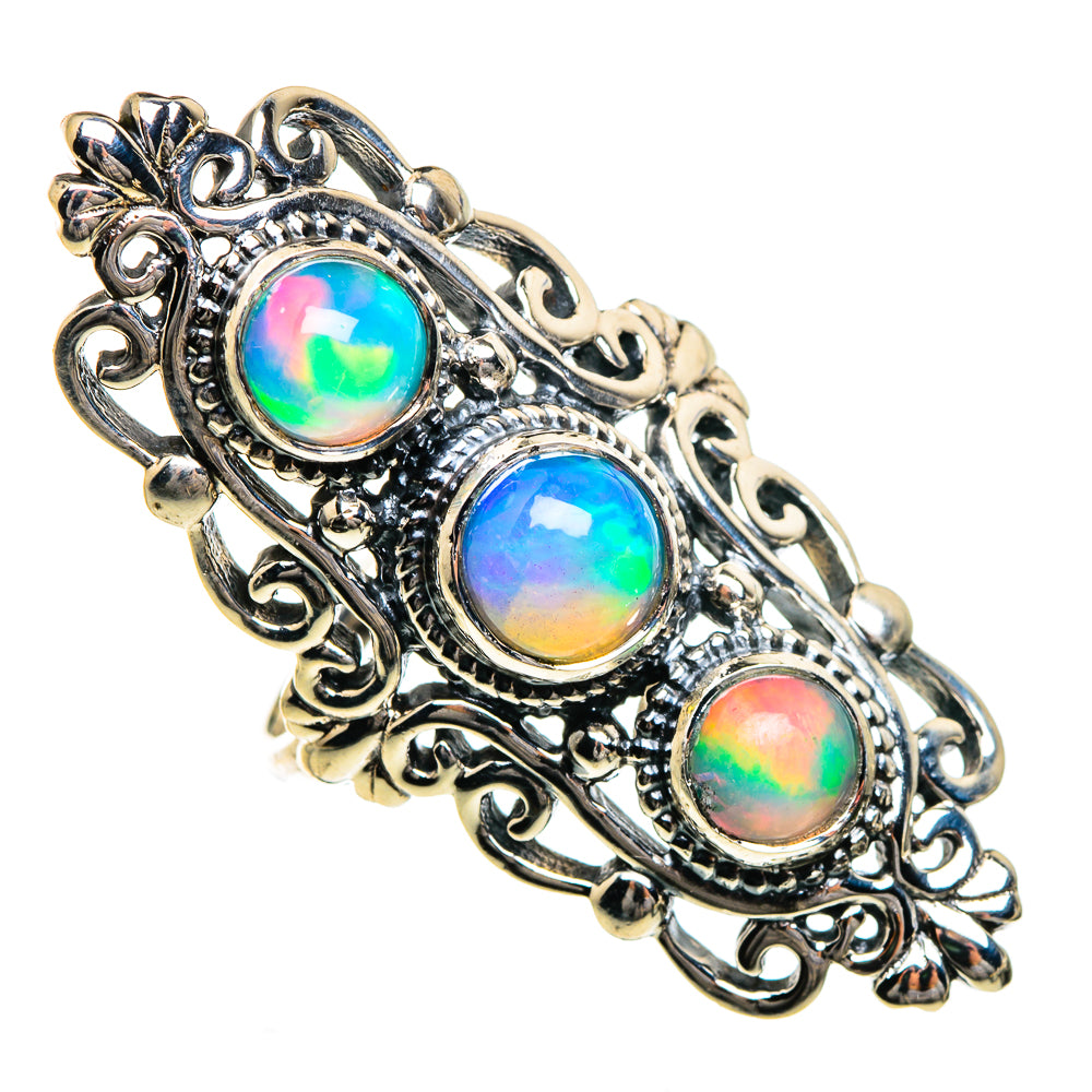 Ethiopian Opal Rings handcrafted by Ana Silver Co - RING87278