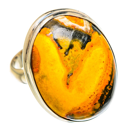 Bumble Bee Jasper Rings handcrafted by Ana Silver Co - RING87279